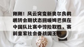 多米体育全站app-刚刚！风云突变新奥尔良鹈鹕转会期状态回暖姆巴佩在中国队比赛中惊险取胜，赛前皇家社会备战国王杯的简单介绍